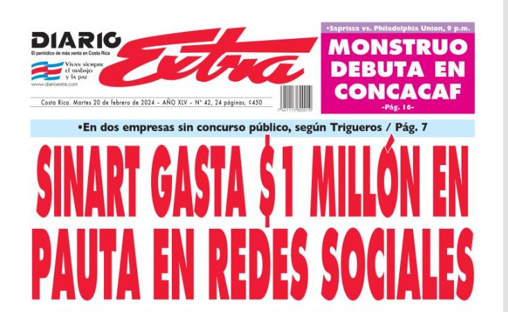 En cualquier otro momento habría al menos intervención de la Asamblea Legislativa y solicitud inmediata de una investigación a fondo. 

Homicidios todos los días, menos becas, no hay inversión para hospitales, pero sí para imagen del autócrata populista. 

Perdimos el país.