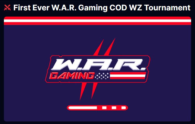 First ever W.A.R. Gaming tournament benefiting military and first first responders. <a href="/warriorsnrodeo/">Warriors And Rodeo</a> 
-March 30th
-$15 entry fee -- $5 to charity, $10 to prize pool
-Custom Trophies to winners
-DUOs Warzone kill race
#charity #Veterans #firstresponders 
matcherino.com/t/wargaming_wa…