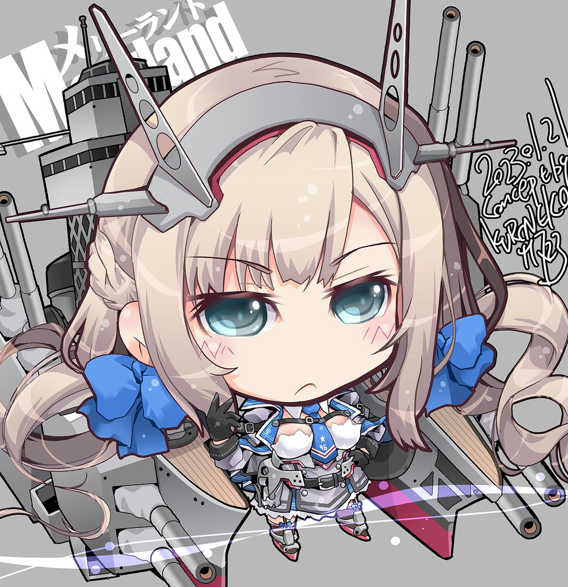 「#見た人もなにか無言で戦艦をあげる 」|KURONEKO@4/9ｻｲﾄﾞKOBE【委託＆色々】のイラスト