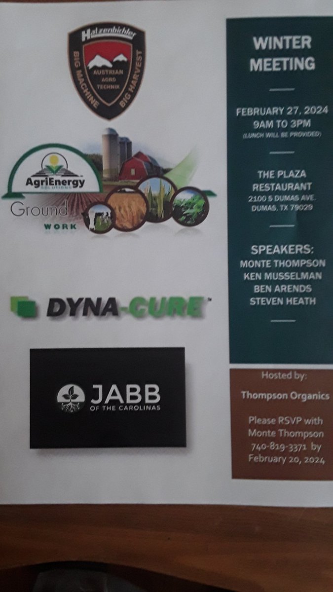 TOrganics1456's tweet photo. Please join us in Dumas, TX on February 27th.
https://t.co/cy84Z6PCse 
https://t.co/bP9vQL4ChO 
https://t.co/TPyAE6142p 
https://t.co/ZKuVzJazrU https://t.co/mzpfhRPYYd