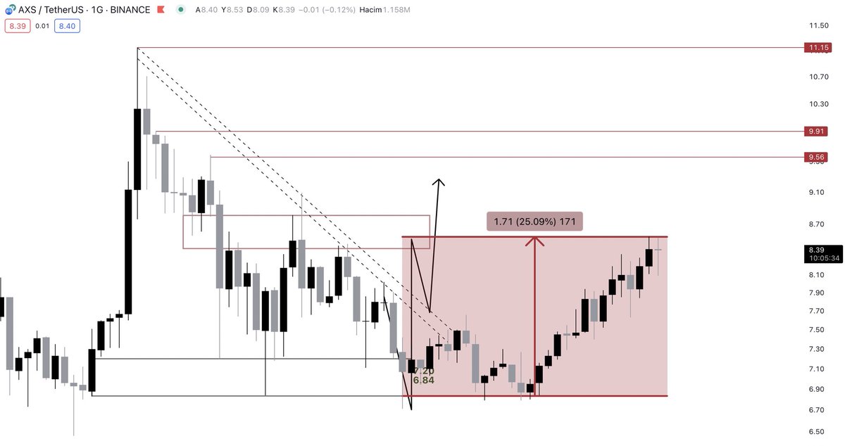 $AXS UPDATE| baya oyaladın ama neyse TP1 🌹