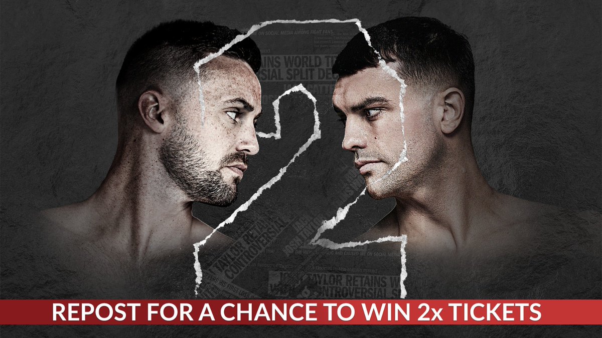 fdarena's tweet image. 🥊 We're giving away a pair of tickets to @JoshTaylorBoxer vs @Jack_Catt93 here at @fdarena!

Repost to enter. Good luck 🤞

ℹ️ bit.ly/TaylorCatteral…

#TaylorCatterall2