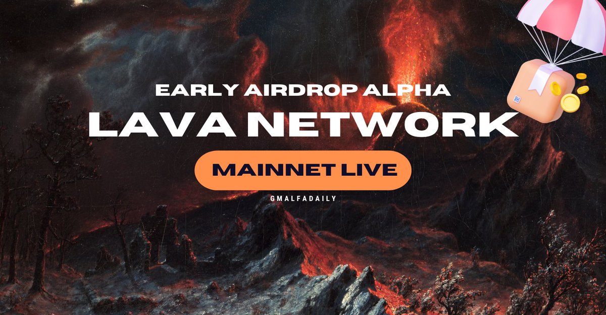 GMAlfaDaily's tweet photo. 🌋Early Airdrop Alpha: Lava Network🔥

They raised $15M in a seed round with investors including @HashKey_Capital, @tribecap and @jumpcapital👀

✨Lava Network has just gone live with their mainnet phase, Magma, less than a week ago!

Find out more about @lavanetxyz👇🧵 https://t.co/by17po5RVd