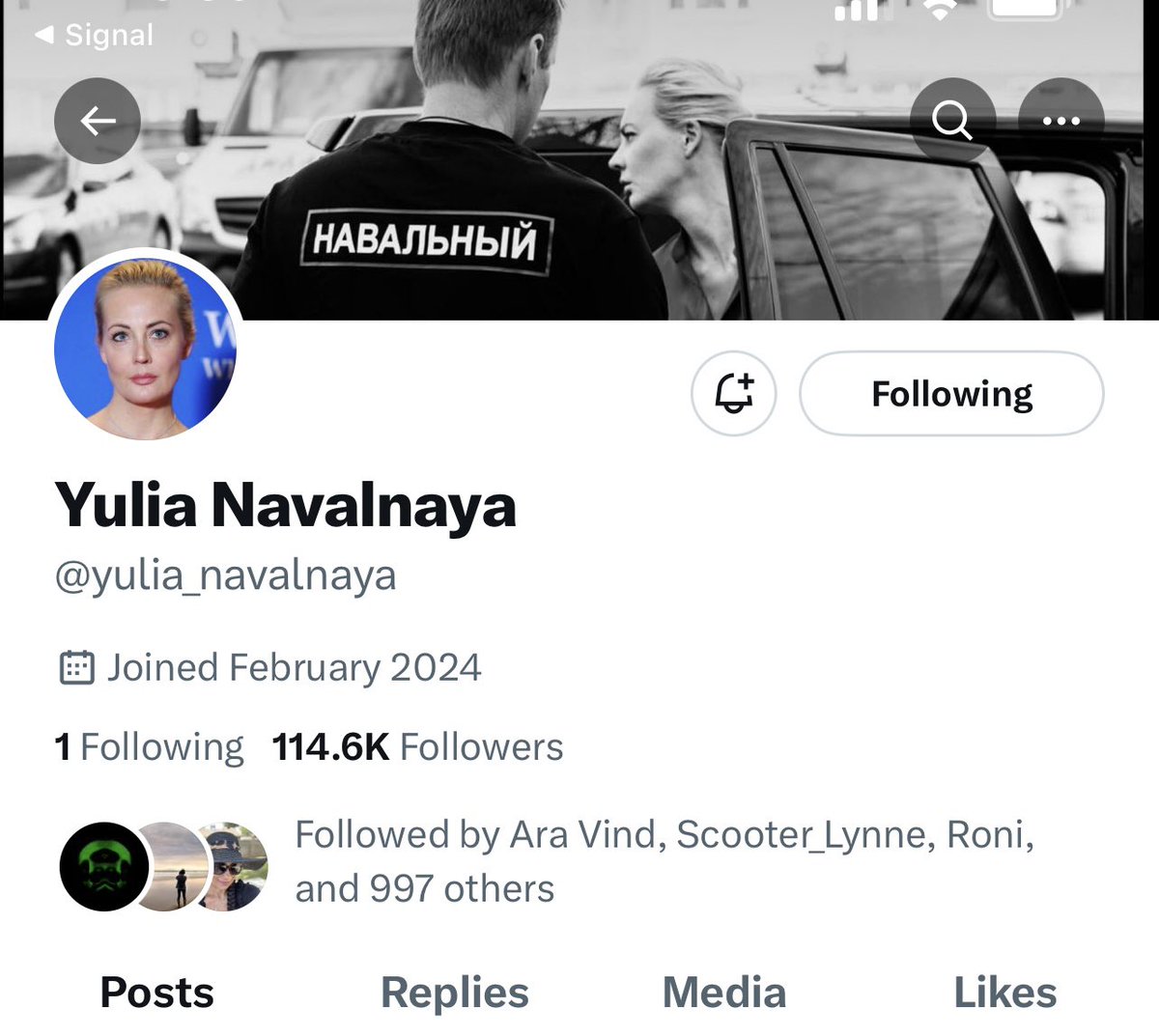 BREAKING: Twitter has backtracked and reinstated the account of Alexei Navalny’s widow, @yulia_navalnaya. However, she LOST hundreds of thousands of her new followers. Please follow Yulia’s account and help it grow to MILLIONS of followers! ♥️