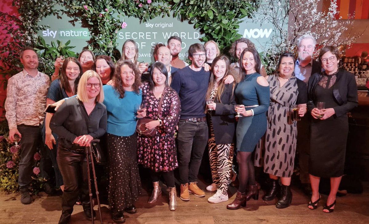 filmsat59's tweet photo. Great launch for Secret World of Sound with David Attenborough last night hosted by @skytv @HumbleBeeFilms #secretworldofsound looked and sounded great on the big screen - Showing Sunday 25th Sky nature and Now TV. https://t.co/1w0VH8yrZz