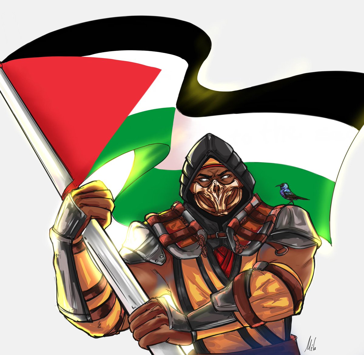 millawanda's tweet photo. He knows the pain of loss all too well. Hanzo would stand with Palestine🍉

#CeasefireNOW https://t.co/103v4Mqzh2