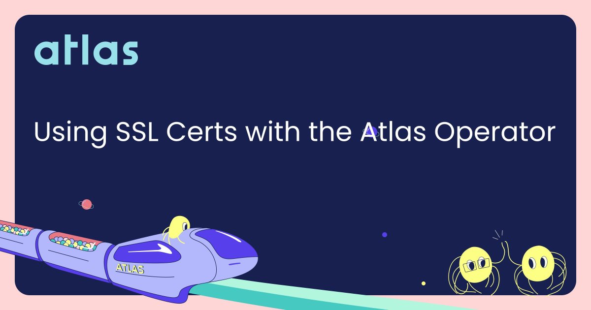 Many modern databases support SSL/TLS encryption for secure communication between clients and the database. Here's a guide that shows how to use SSL/TLS certificates with the Atlas Kubernetes Operator: buff.ly/4bSBMRA