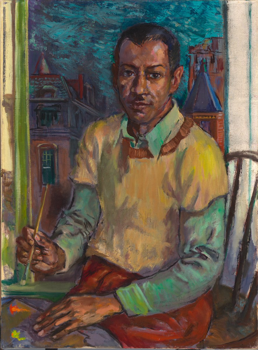 An influential artist and art historian, James A. Porter founded the field of African American art history. He chaired Howard University’s Art Department and directed their art gallery from 1953 until his death in 1970. ⁣#BHM #SmithsonianBHM ⁣⁣ 🖼️: s.si.edu/3OL4Z75