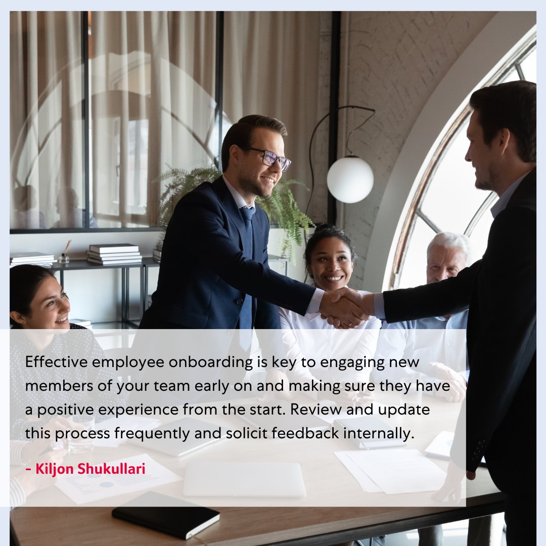 Check out Kiljon's HR tip below!

#HRtip #employeeonboarding #positiveworkplace #positiveworkculture