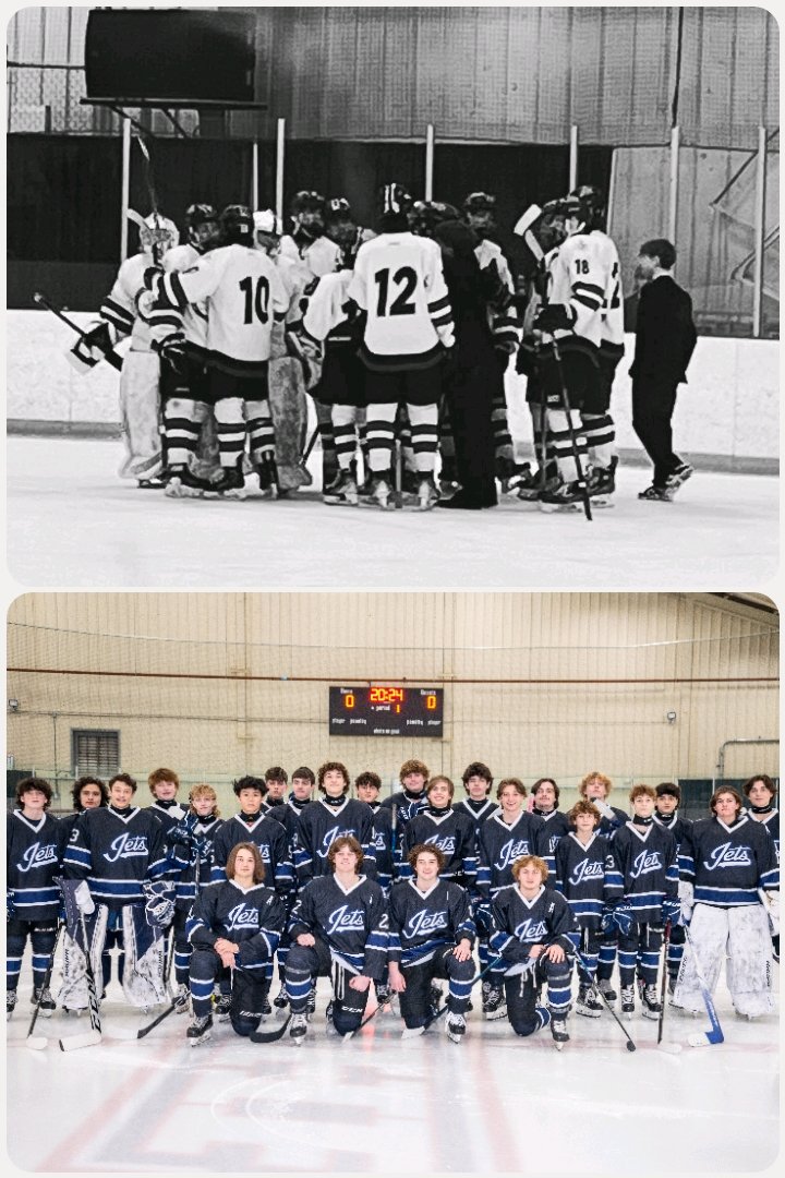 Great season, boys! Until next year... Congratulations to our seniors #11 Jack Culliton - Averill Park #7 Colin Wilson - Shaker HS # 20 Matt Kardash - Columbia HS # 22 Joey Shanahan - Shaker HS See you in the 24-25 season! #LetGoJets ✈️🏒