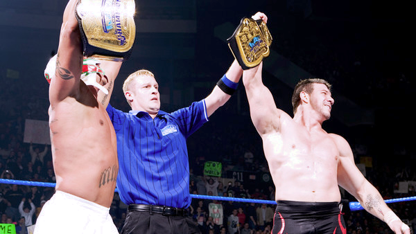 wrestle_hist's tweet photo. 2/20/2005
Eddie Guerrero & Rey Mysterio defeated The Basham Brothers to become the new WWE Tag Team Champions at No Way Out from the Mellon Arena in Pittsburgh, Pennsylvania.
#WWE #NoWayOut #EddieGuerrero #ReyMysterio #TheBashamBrothers #DannyBasham #DougBasham https://t.co/MBBusxfzLt