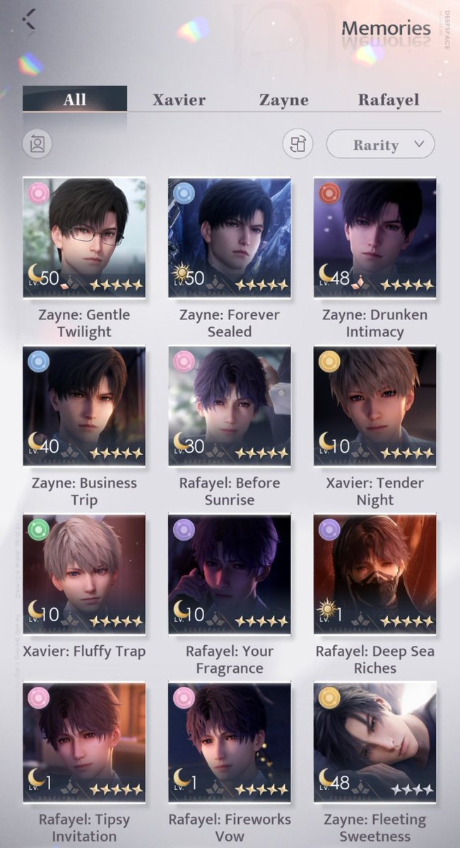 mocmilsha's tweet photo. wts // want to sell
akun love and deepspace
lv. 60

Ada 11 kartu bintang 5 (mostly zayne dan rafayel)

minat? Boleh reply dan dm ya🤍

#zonauang #zonaba #zonajajan acc https://t.co/nzgNZvO3So