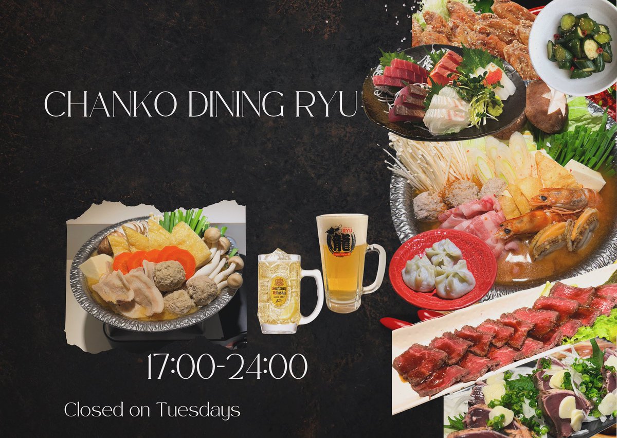 chanko_ryu's tweet photo. 宜しくお願い致します🍲🐲🍲🐲🍲
#chanko_dining_ryu https://t.co/bl7zYRICtT