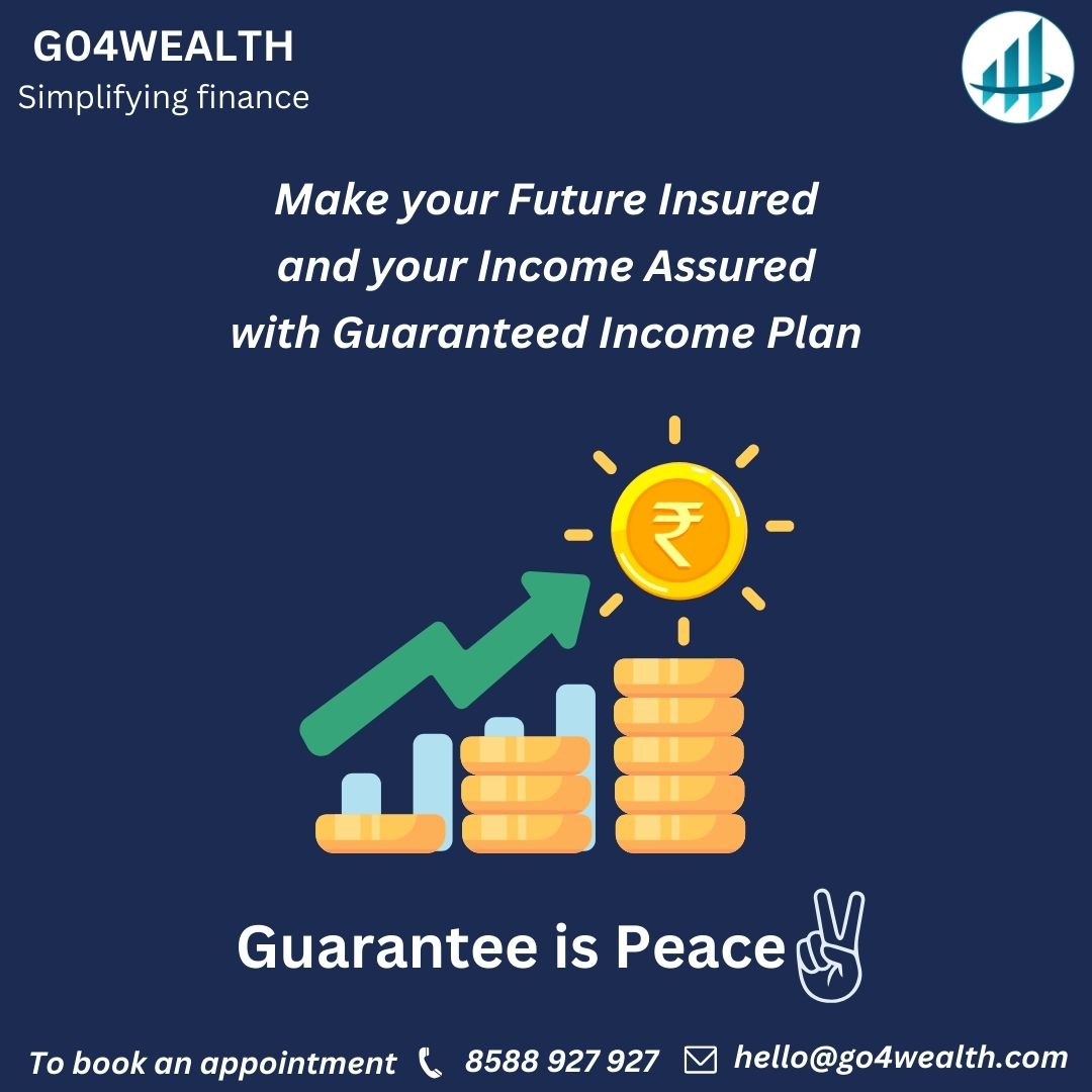 Guaranteed plan ke saath Mann ki shanti pakki😊
Call us @ 8588 927 927 | hello@go4wealth.com
#go4wealth4u #go4wealthcares #go4wealthindia #go4wealth #go4wealthplans #askgo4wealth #guaranteedincomeplan #ULIP #Termplan #Retirement  #pensionplan #protectionplanning #insurance #Work