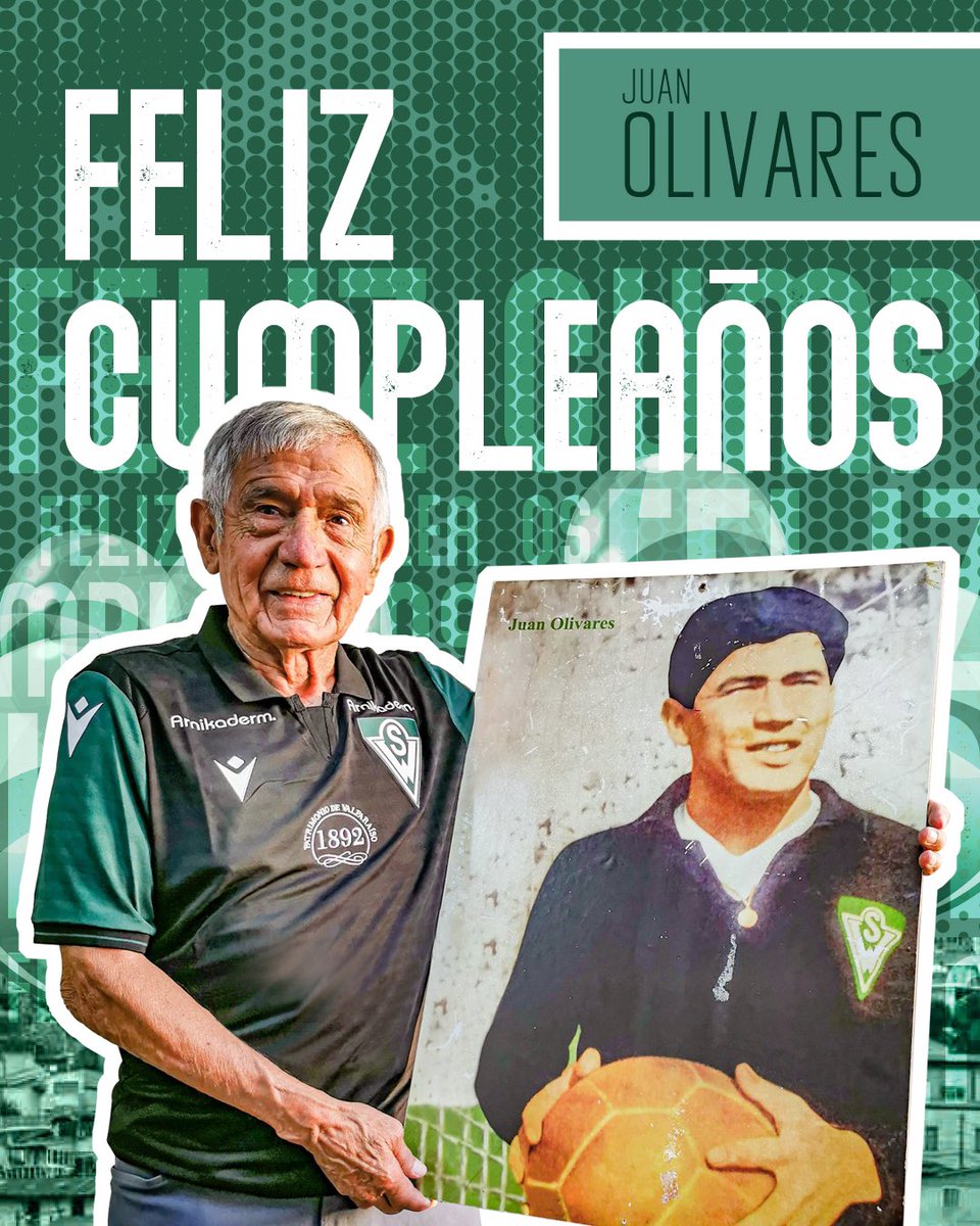 El día de hoy queremos saludar a nuestro eterno referente wanderino y campeón de torneos como la Copa Chile, Ascenso y Primera división don Juan Olivares Marambio, quien celebra sus 83 años ¡Que los cumplas feliz Juanito! 💚🥳🤍