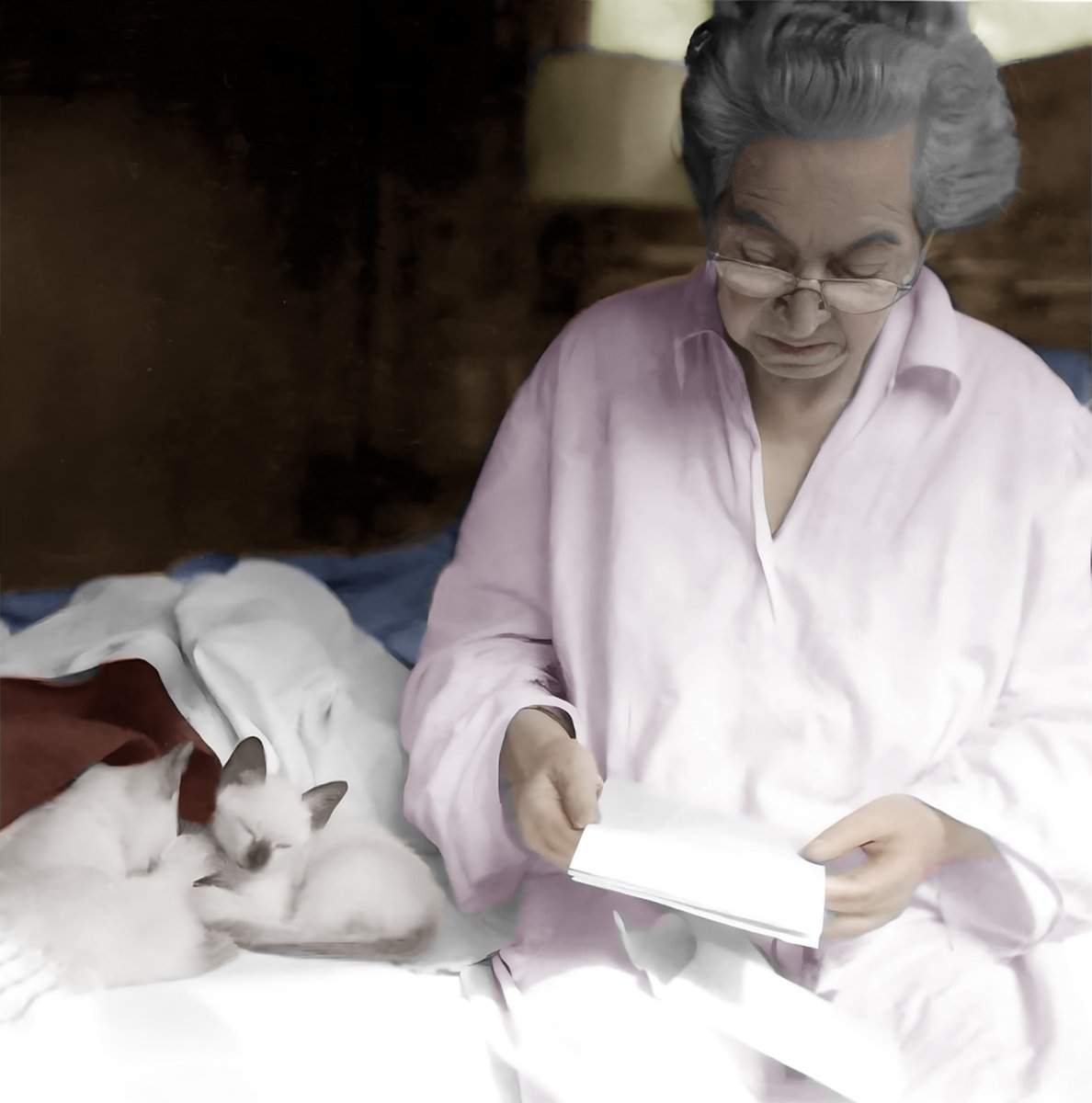 camus_beto's tweet image. Hoy es el día internacional del gato, Gabriela Mistral y Julio Cortázar  dos grandes personajes amantes de los gatos #DiaInternacionalDelGato