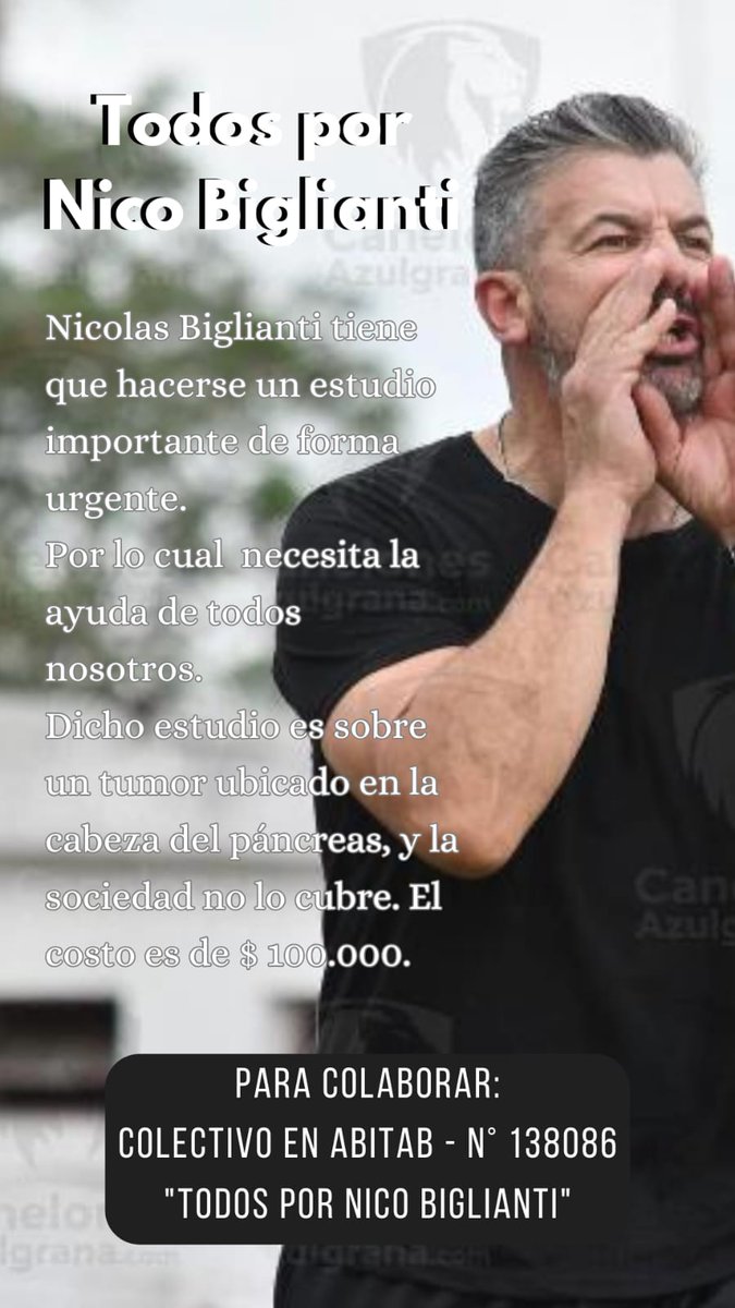 Pedido de colaboración para Nicolás Biglianti, se agradece difusión. Muchas gracias.