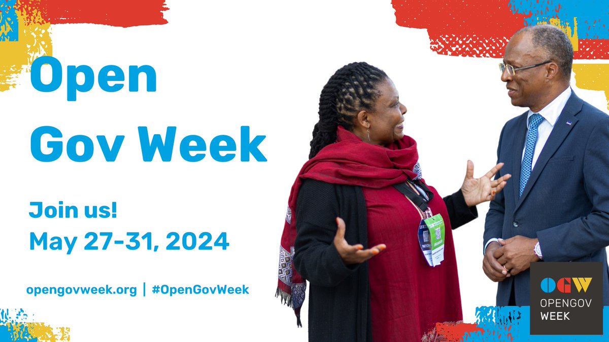 It’s time to meet the moment. #OpenGovWeek is May 27 - 31, 2024!

📣 This year, we’re calling for reformers to rise to the challenge and open government. This May, join community events in finding solutions to global problems and advancing democracy.

opengovweek.org