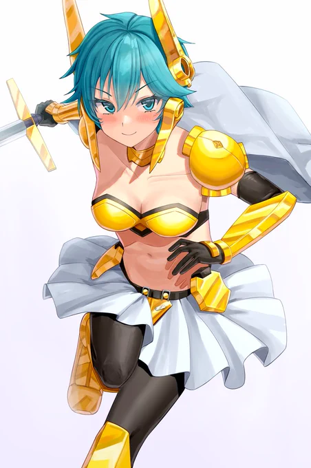 skebにて、ランスシリーズのユラン・ミラージュを描かせていただきました。戦士っぽいので、勇ましい感じのキャラでしょうかね!再度ご依頼いただきありがとうございました!#ランスシリーズ 