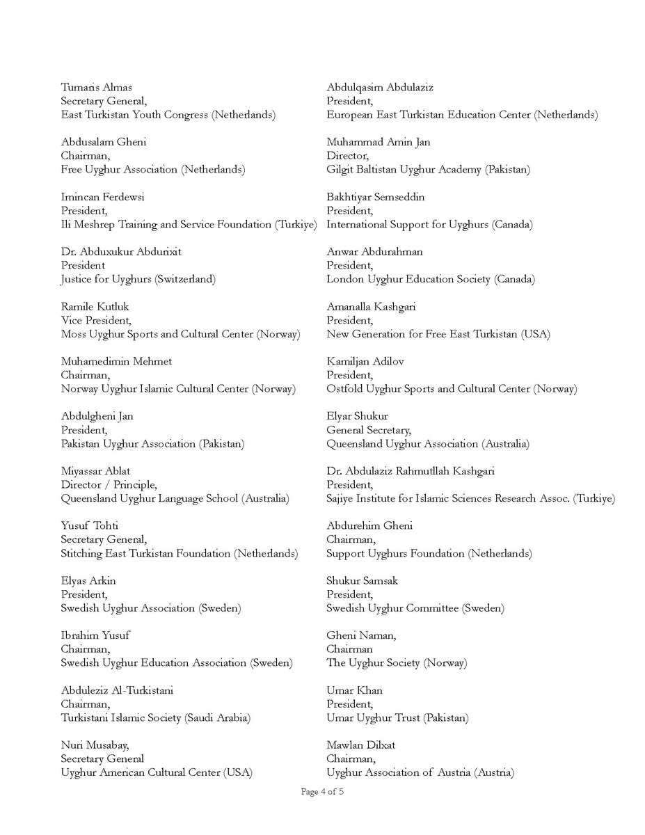 East Turkistan Government in Exile (ETGE) tweet media