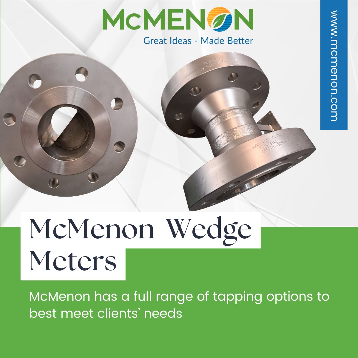 <a href="/McMenonLTD/">McMenon Engineering Services LTD</a> Wedge meters have different tapping options to meet our customers’ requirements.
From threaded FPD470P to our flanged FPD470F, the variation offers clients great flexibility in integrating their transmitter into our Wedge meter.
Read more: mcmenon.com/products-servi…