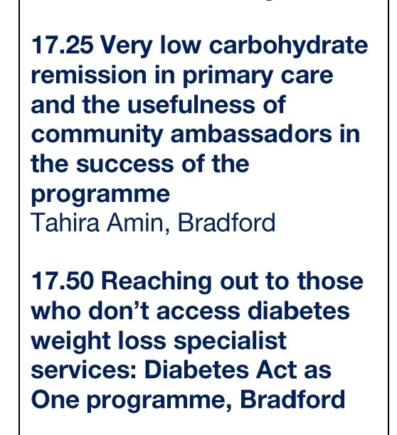 Finalising the booking for DUK event, looking forward to share the amazing work we have accomplished at @AwcModality on our Very #lowcarb programme. Hoping to look out for colleagues of @ActAsOneBDC who will also be there. diabetes.org.uk/diabetes-uk-pr…