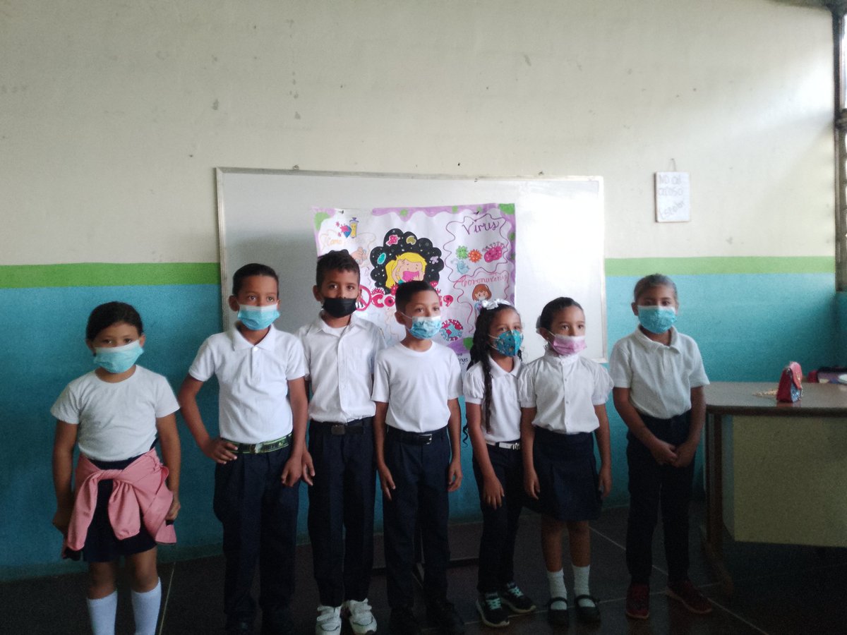 Excelente equipo de niños de 2° Grado dictando charlas para recordarles a nuestra muchachada.
La importancia de la prevención del COVID-19