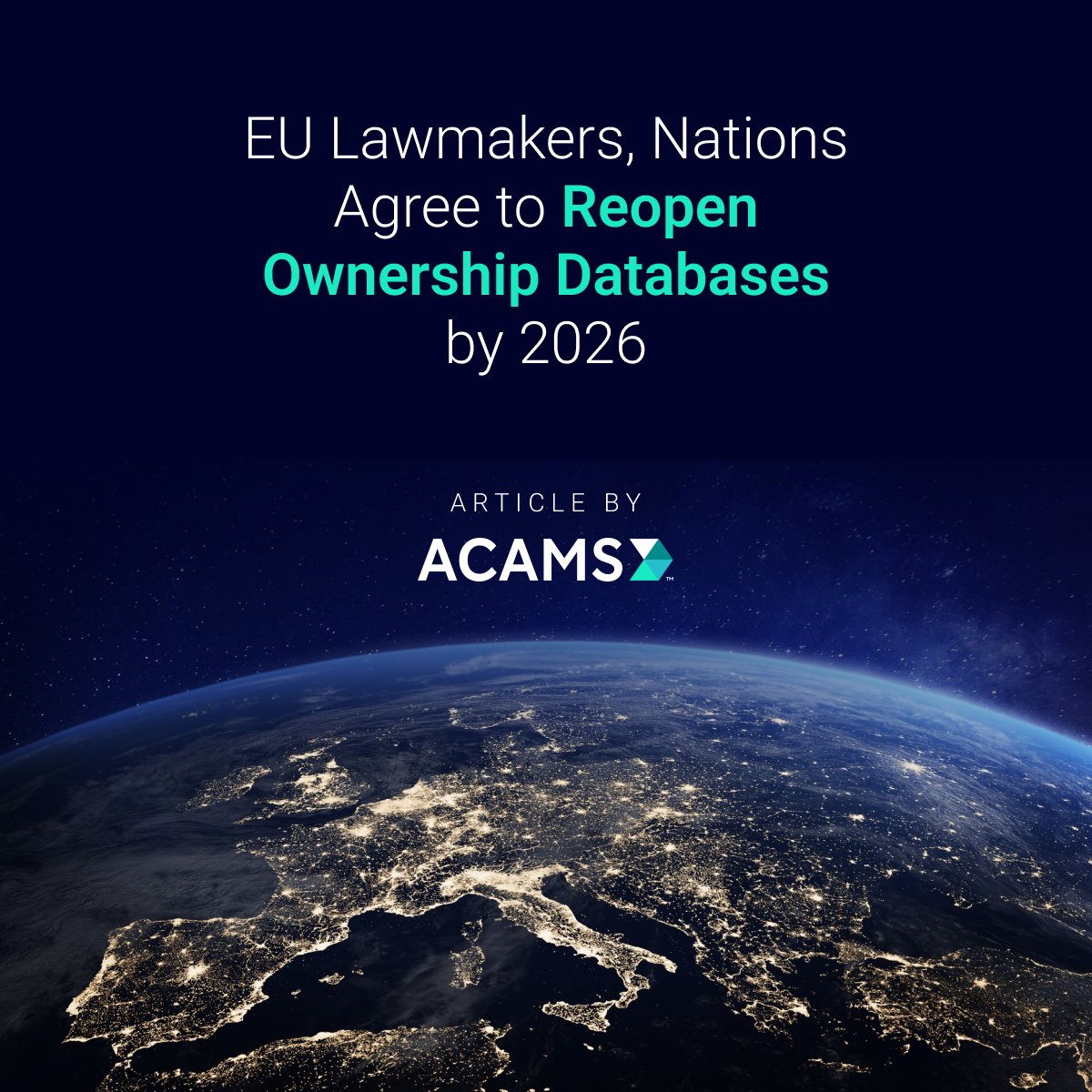 The EU is setting a new standard for #transparency by granting investigative journalists, NGOs, and those with 'legitimate interest' broad access to the beneficial ownership details across all 27 national registers by 2026. Full article by @ACAMS_AML 👉 moneylaundering.com/news/eu-offici…