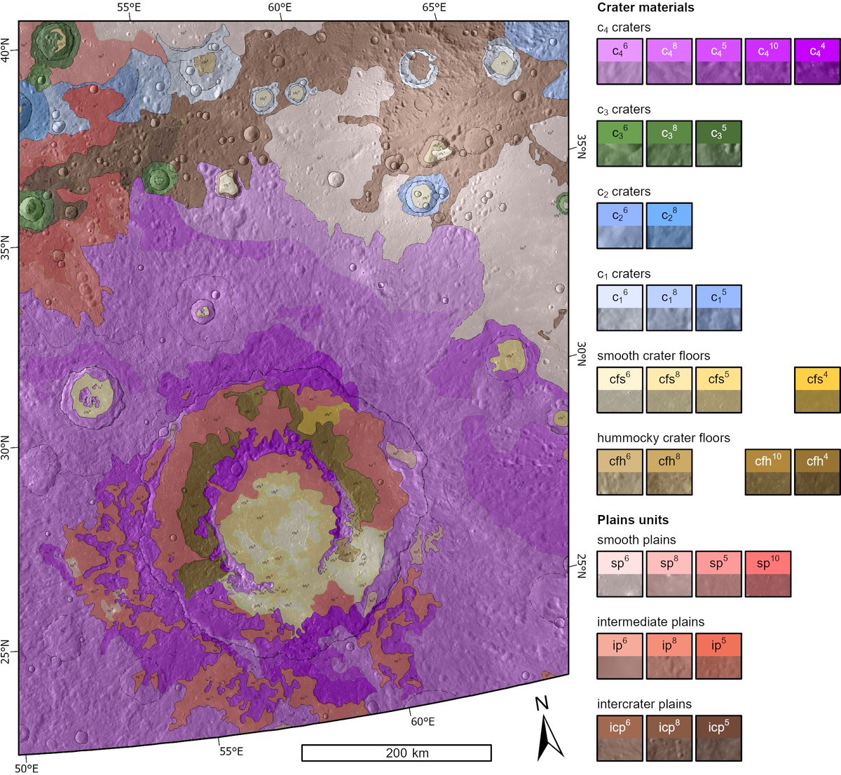 📢: My latest #Mercury #map is out now in @AGUEarthSpace! 📰: doi.org/10.1029/2023EA… ℹ️: We use #datafusion to distinguish impact melt and volcanic plains around the Rachmaninoff impact basin, and more! 🙏: @planmap_eu and @esascience #openaccess