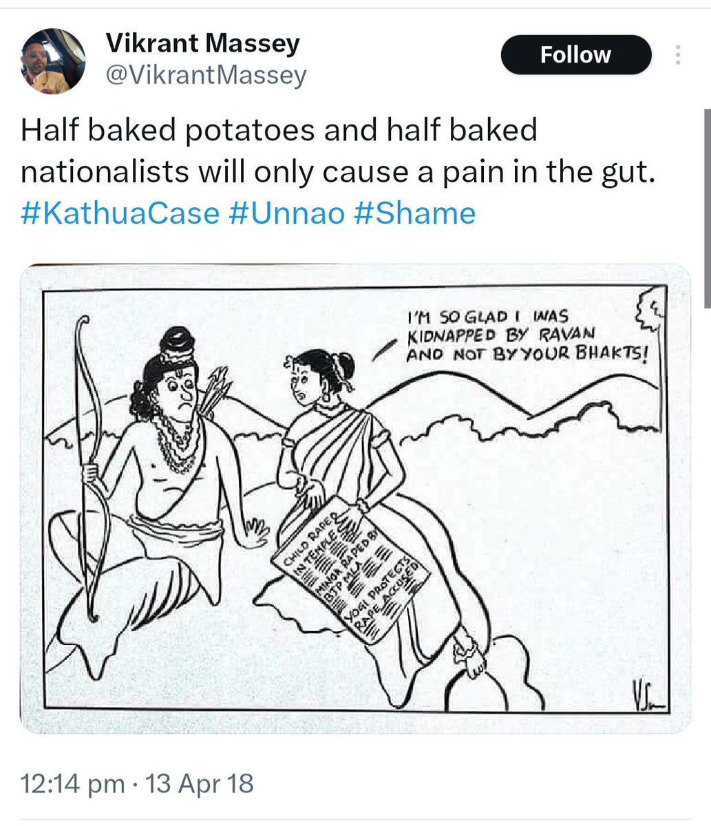 total_woke_'s tweet photo. #VikrantMassey's father is Christian, mother Sikh and brother Muslim hence he shits only on Hindus ❤️ https://t.co/kePkMrLdSD