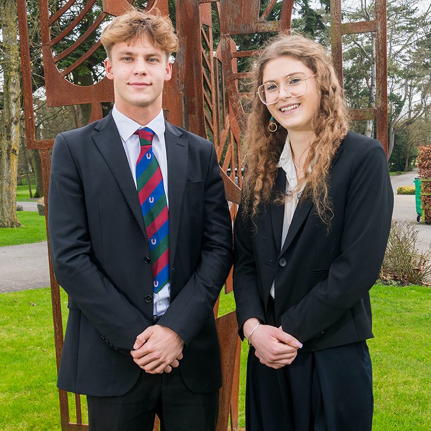 Our new Captains of School, Grace O and Adam G 👋

✨They will represent the student body and provide weekly updates to all Millfield students following meetings with Headmaster Gavin Horgan!

💙Congratulations to you both!