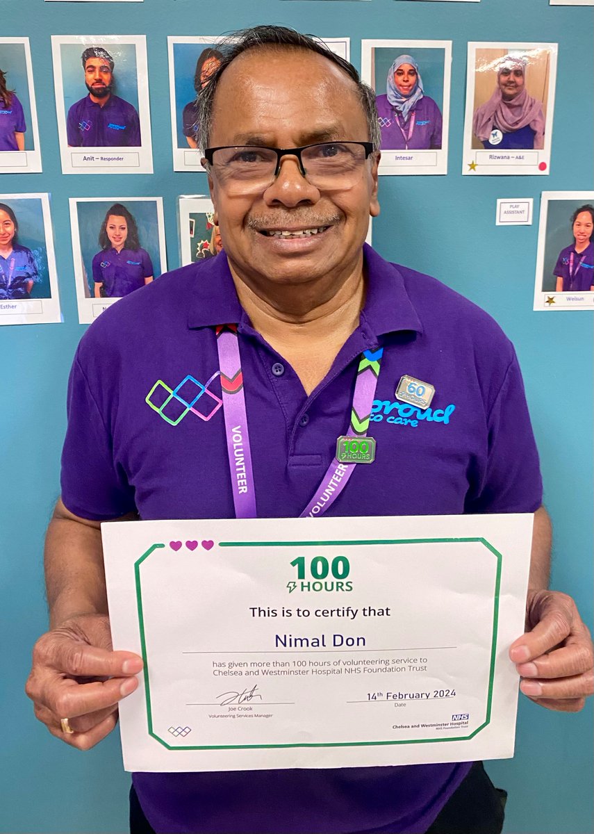 Nimal is one of our wonderful Mealtime Buddy Volunteers, who help support our patients with nutrition and hydration. Thank you for Volunteering 100 hours of your time. #volunteer #proudtocare