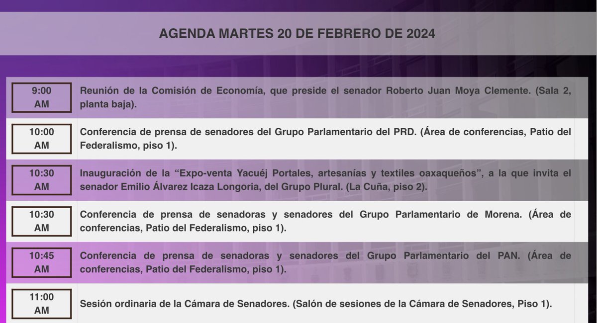 Senado de México tweet media
