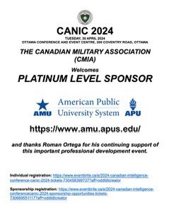 Canadian Military Intelligence Association (@cmiassociation) on Twitter photo 