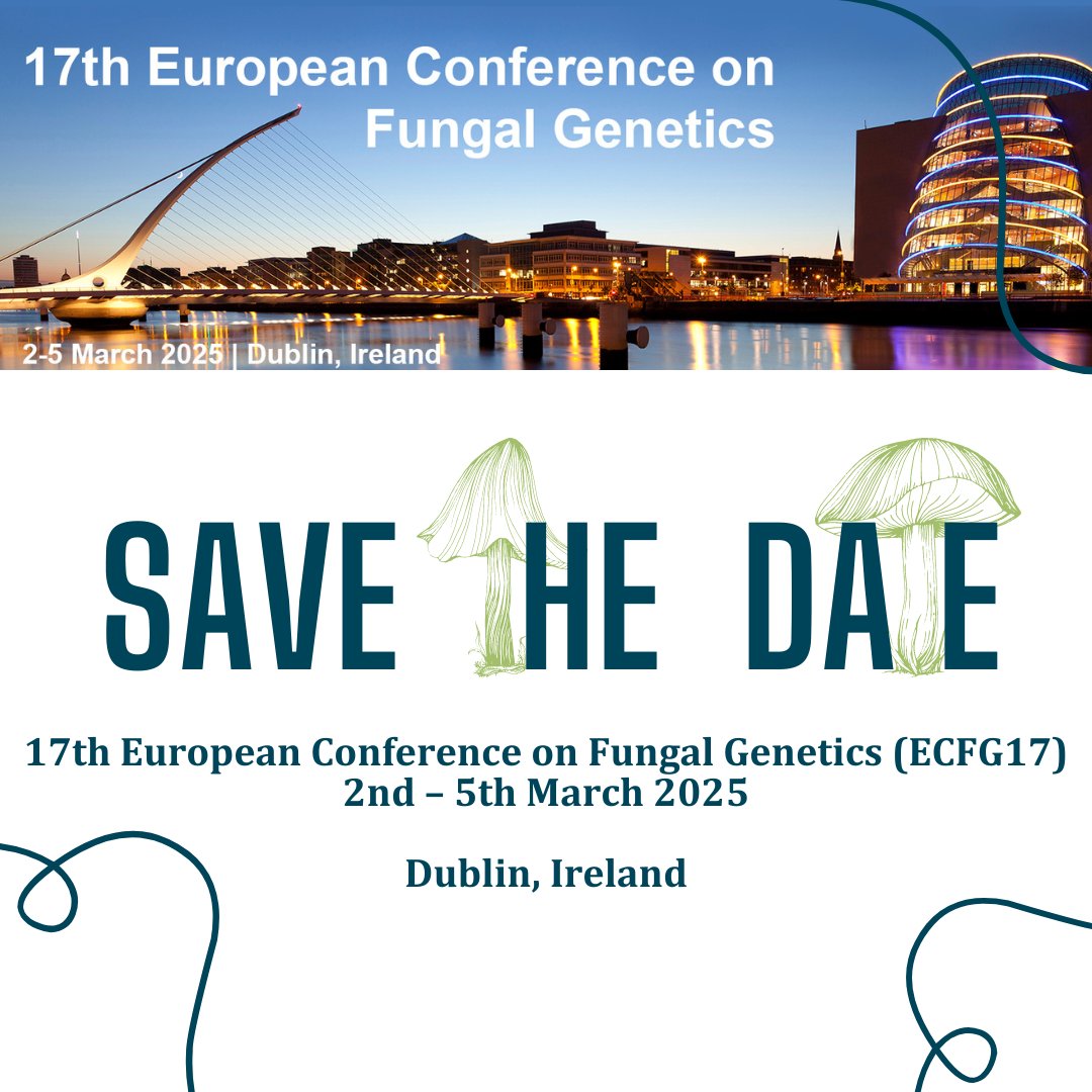 🌟 Exciting news alert! 🌟Get ready for an unforgettable experience! Join us in Dublin from March 2-5, 2025, for #ECFG17. Expand your knowledge, build valuable connections, and meet like-minded professionals from around the world. 🗓️Mark your calendars now! #fungo #mycology