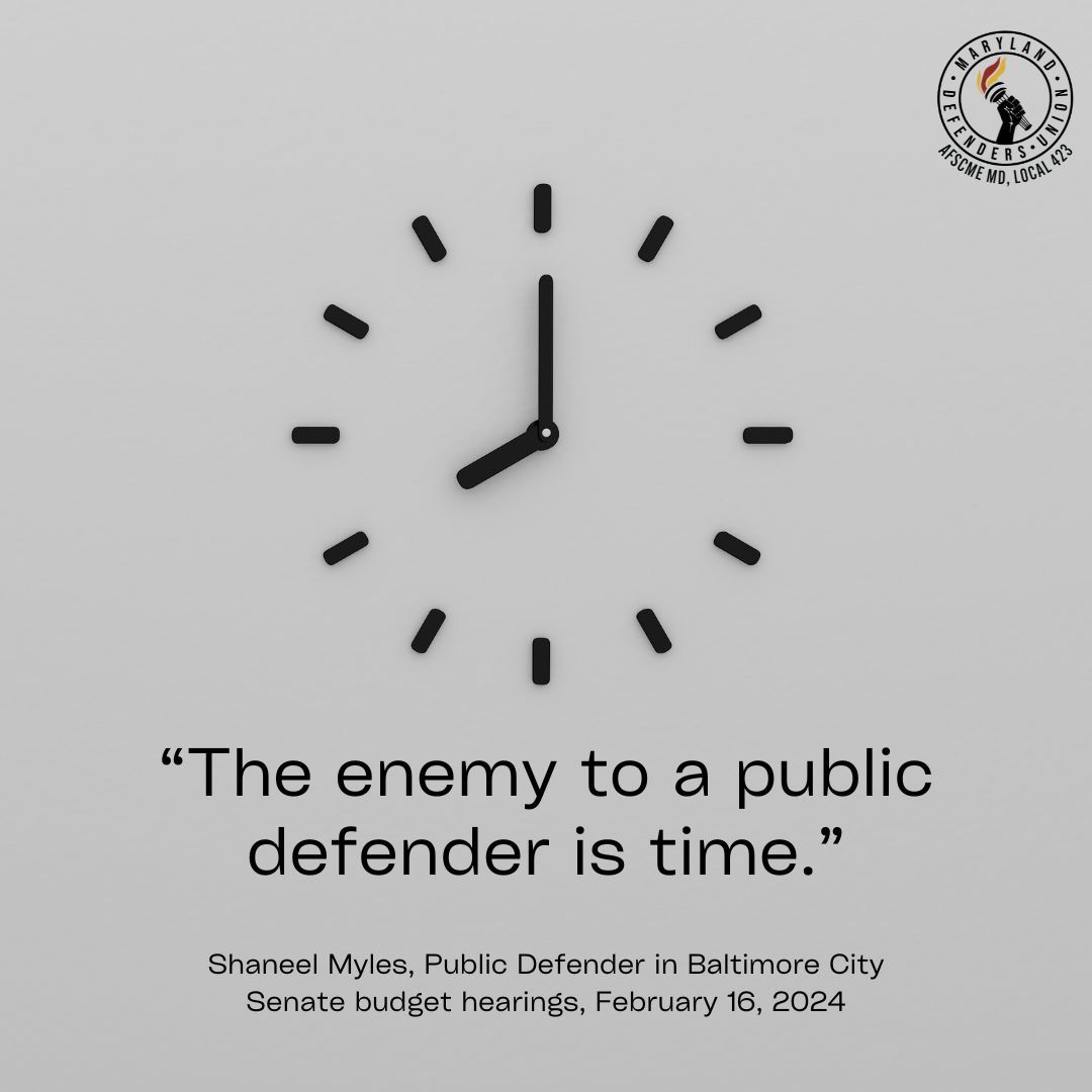 MDDefenderUnion's tweet image. #FundPublicDefense