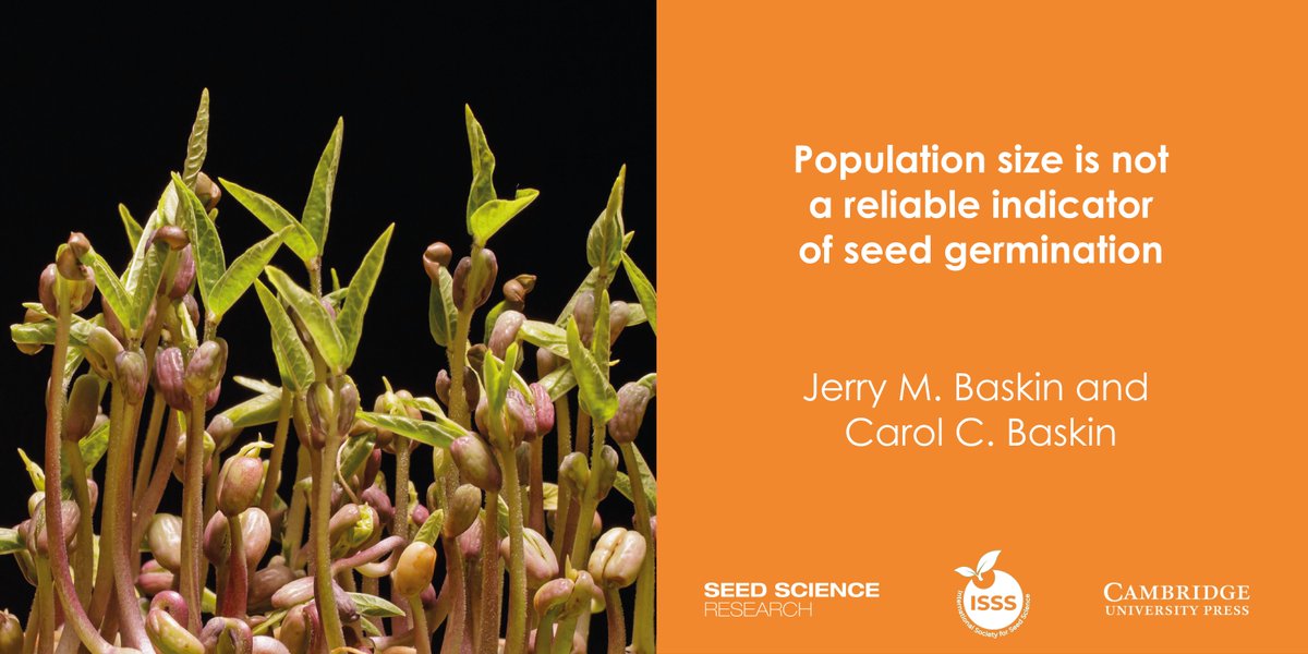 SeedSciRes's tweet photo. #NewPaper: Population size is not a reliable indicator of seed germination 🫘 🌱 #PlantEcology #PopulationEcology #PlantDemographics @CUP_LifeScience 👇 🧵 (1/5) https://t.co/0euhwaI2SZ https://t.co/smsiIiaNE5