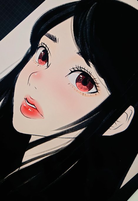 「lipstick red eyes」 illustration images(Latest)