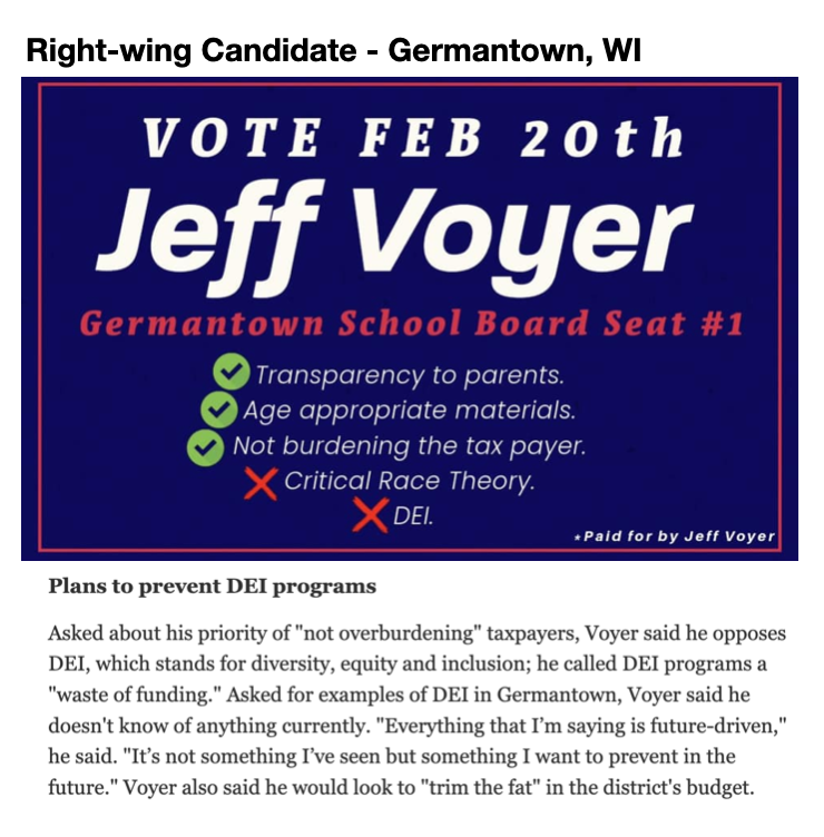 jnorcr's tweet photo. @WeyhrichLeslie @_dofd @MassPolProfMo @v_theclash @ILschoolwatch @pastors4txkids @supportfhps @sosgrandville From this corner (SE) of #Wisconsin:
#GermantownWI #MertonWI #KettleMoraine #DelafieldWI
Note: The candidates in SE WI tend to be more directly supported by the county GOP (The Republican Party of Waukesha County, for example), rather than by M4L. https://t.co/ABjwXPBeLj