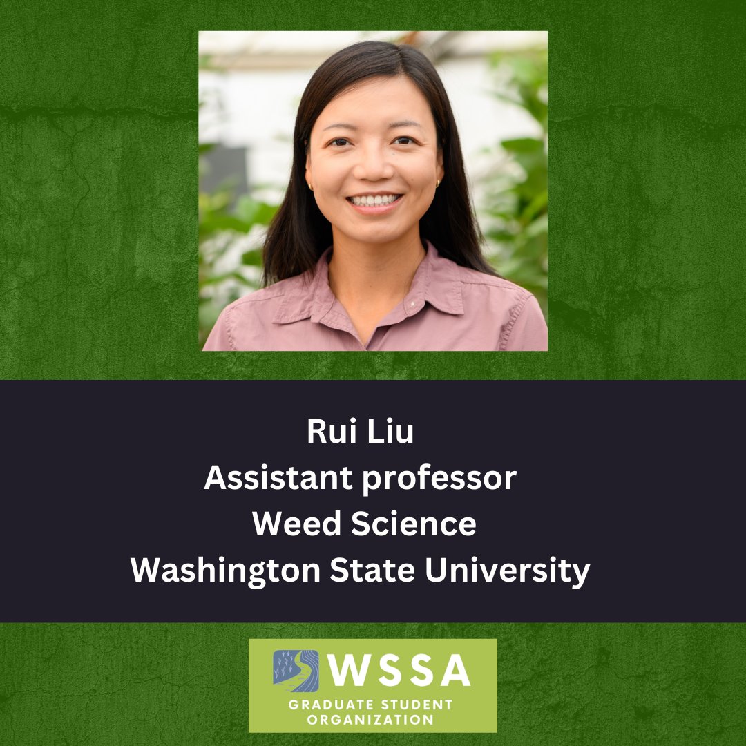 WSSA_GSO's tweet photo. Good morning, weed scientists! Here is our February alumni of the month, Dr. Rui Liu!  👏👏🙌🙌 https://t.co/vM8KKsgnAV
