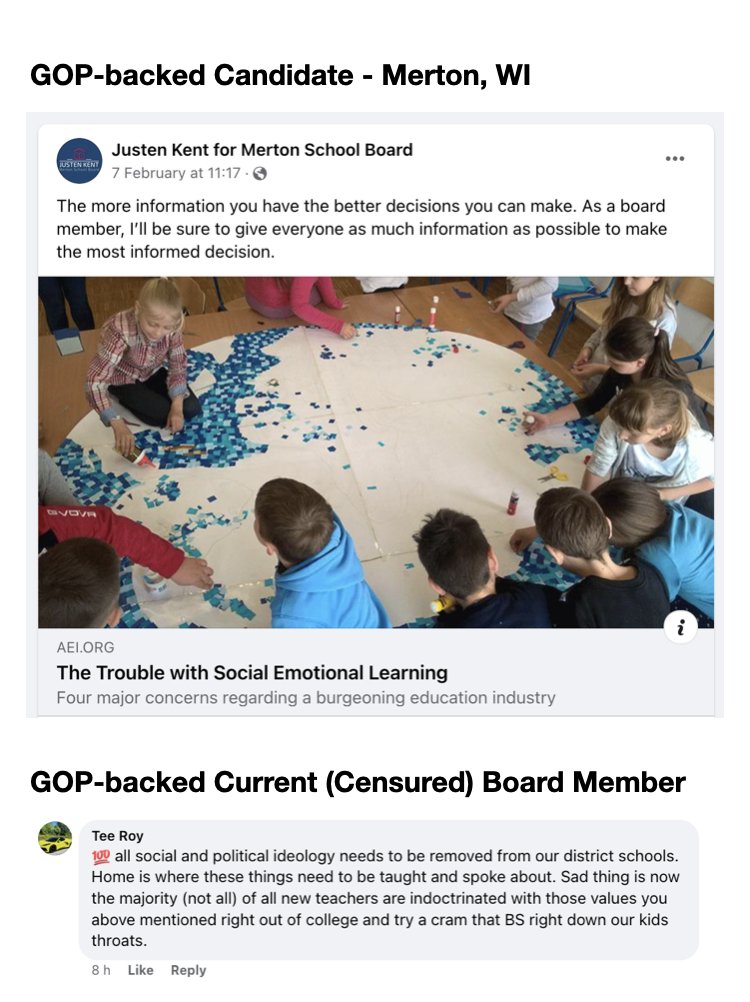 jnorcr's tweet photo. @WeyhrichLeslie @_dofd @MassPolProfMo @v_theclash @ILschoolwatch @pastors4txkids @supportfhps @sosgrandville From this corner (SE) of #Wisconsin:
#GermantownWI #MertonWI #KettleMoraine #DelafieldWI
Note: The candidates in SE WI tend to be more directly supported by the county GOP (The Republican Party of Waukesha County, for example), rather than by M4L. https://t.co/ABjwXPBeLj