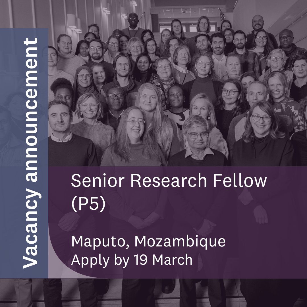 UNU-WIDER (@unuwider) on Twitter photo Seeking a Senior Research Fellow! 🔎
Join our dynamic team in Maputo, to lead and contribute to the research and management of our <a href="/InclusiveMoz/">IGMozambique</a> programme, which builds bridges between research and policy in #Mozambique.
#ResearchJobs #MaputoJobs #ResearchOpportunity #UNJobs Seeking a Senior Research Fellow! 🔎
Join our dynamic team in Maputo, to lead and contribute to the research and management of our <a href="/InclusiveMoz/">IGMozambique</a> programme, which builds bridges between research and policy in #Mozambique.
#ResearchJobs #MaputoJobs #ResearchOpportunity #UNJobs