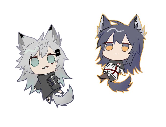 ラフが可愛すぎて描いた 