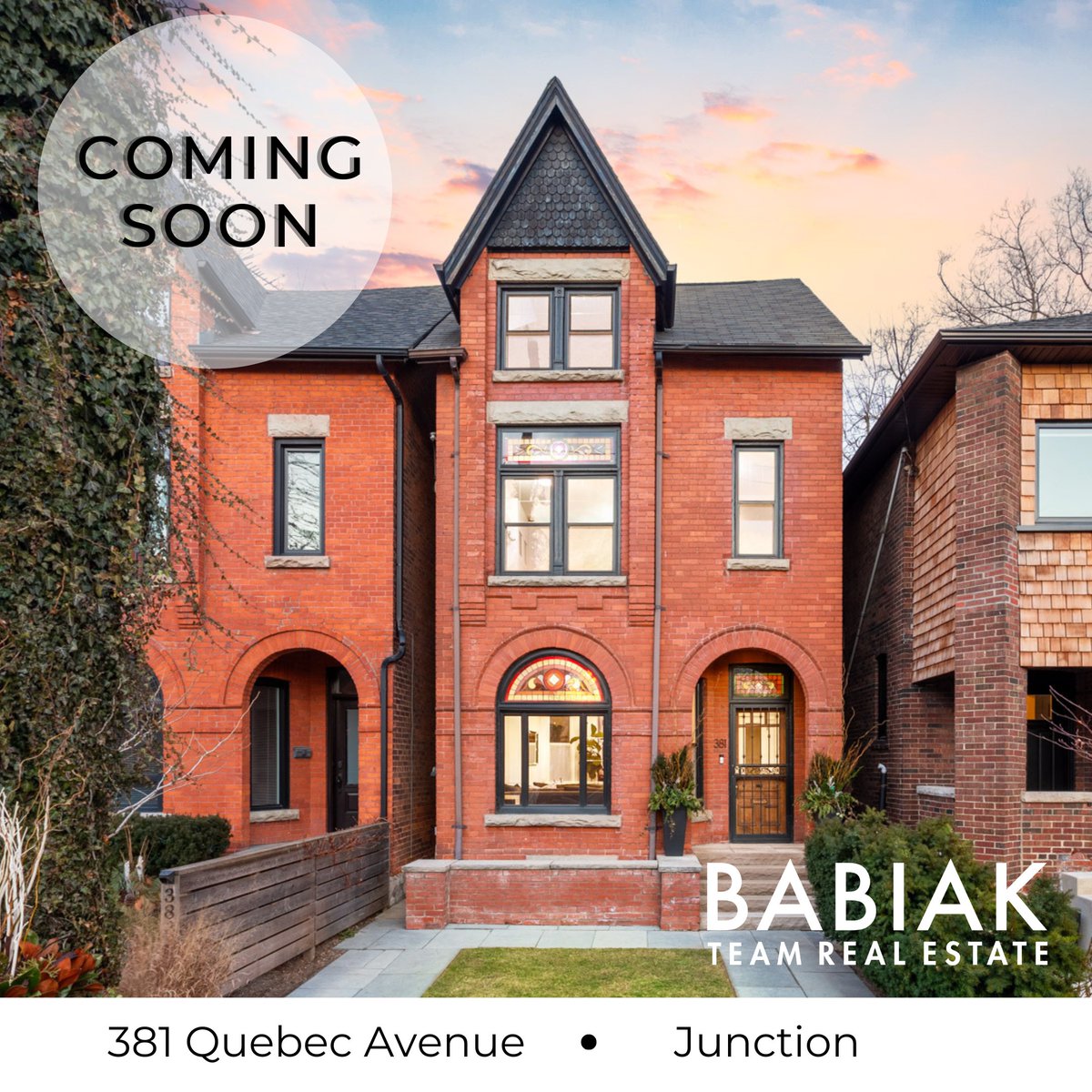 BabiakTeam's tweet image. Coming Soon! 381 Quebec Avenue 🏡

Remarkable opp. to own a splendid and much-admired Victorian home in the heart of the Junction!

For more info, call/text us at 416-605-2621, or visit: babiakteam.com

#torontohomes #torontorealestate #westtoronto #junction #comingsoon