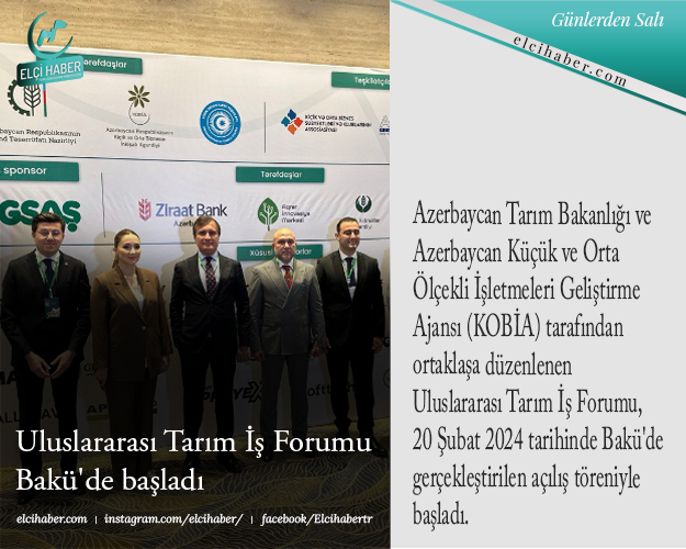 Uluslararası Tarım İş Forumu Bakü'de başladı elcihaber.com/haber/uluslara… #haber #türkdünyası