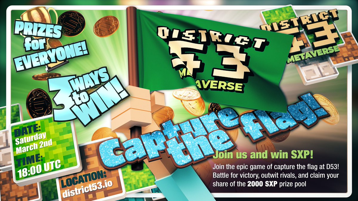 D53_Metaverse's tweet photo. 🚀 Exciting news, #Metaverse gamers! Get ready for another action packed event. 🏁 Compete and showcase your skills to win #SXP. Get ready to conquer. ⚔️🎮
#BlockchainGaming #Web3Gaming https://t.co/nlwt2a0xpX