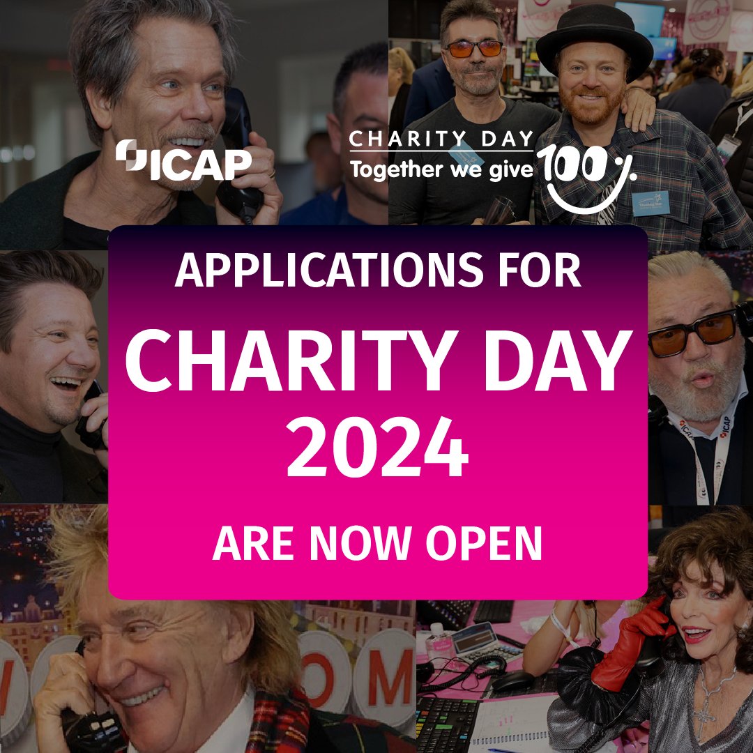 Applications are now open for #ICAPCharityDay 2024 – you heard right, taking place globally on December 11th. So whether you are a new charity or one we have worked with before we’d love to hear from you. Please apply here: tpicap.com/icap/form/char…