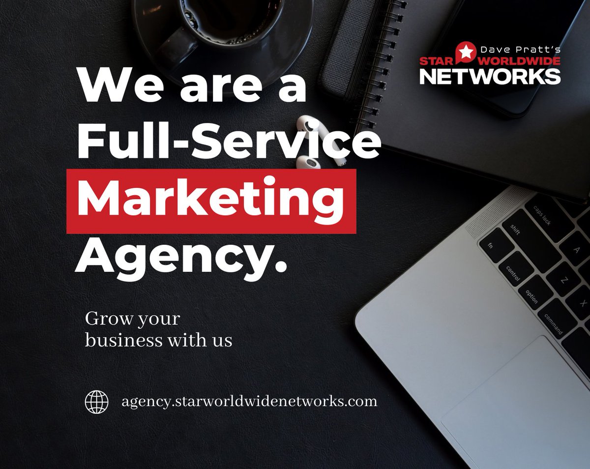 DavePrattLive's tweet photo. Celebrating 15 years as the leader in pro podcasting, video and all marketing agency services. We have 3 consultations still open for February. Schedule now!!
#starworldwidenetworks #marketingagency #broadcastnetwork #commercialproduction  #mediabuying #podcast #videoshows https://t.co/YutpK0vIIi
