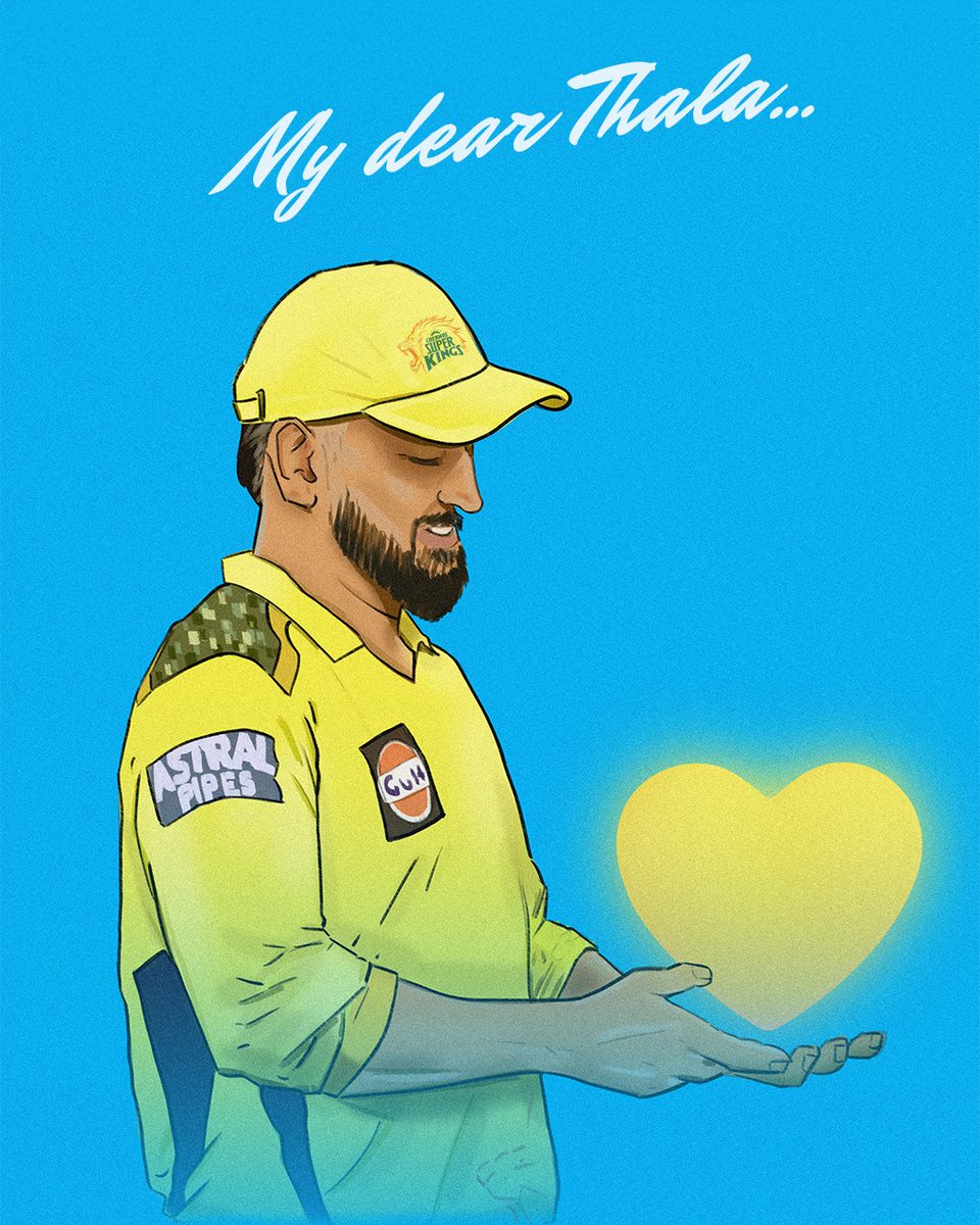 ChennaiIPL's tweet image. One heart and it belongs to you! 💛

#16YearsOfThala