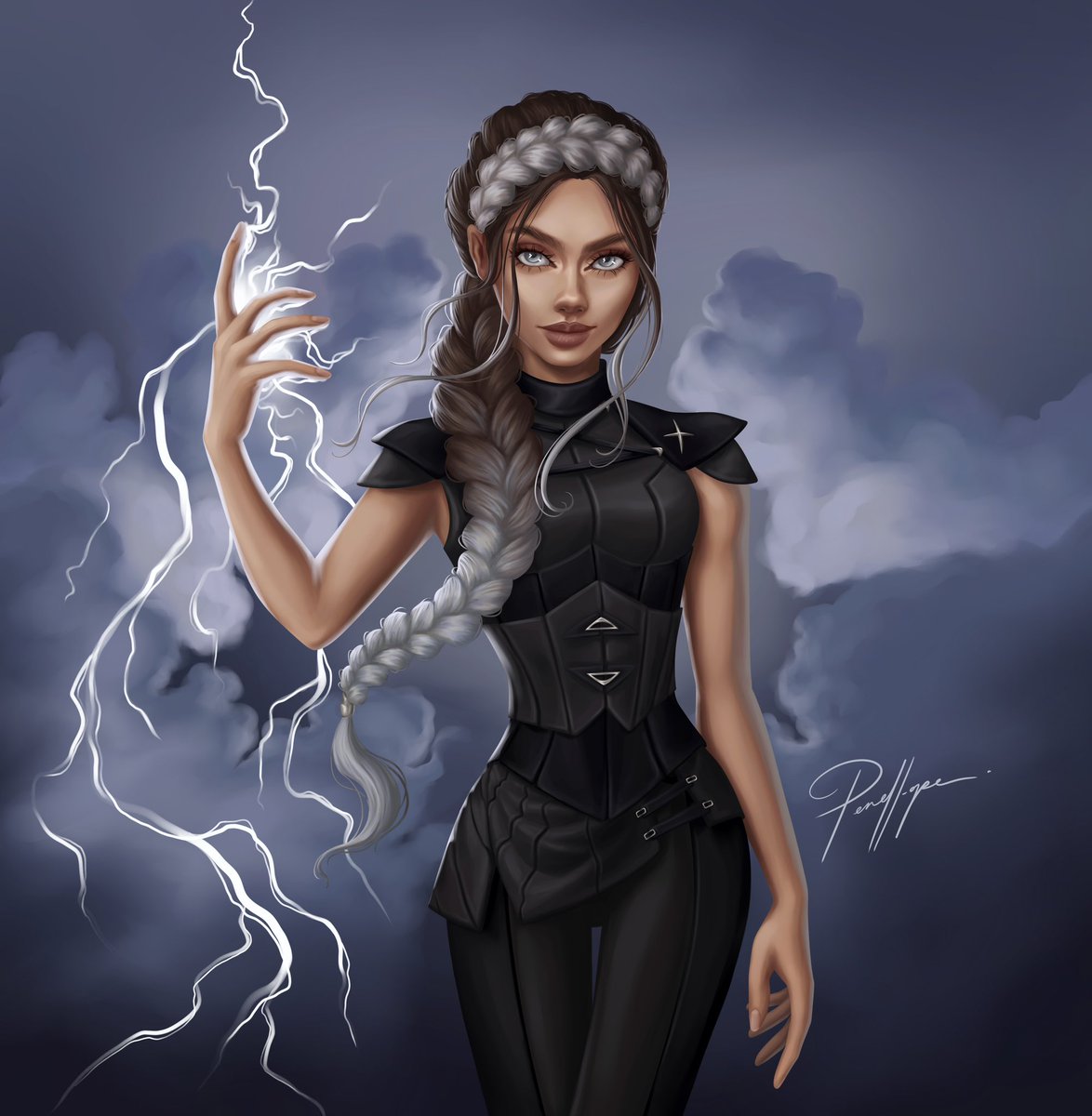 Violet Sorrengail fanart from Fourth Wing ⚔️⚡️